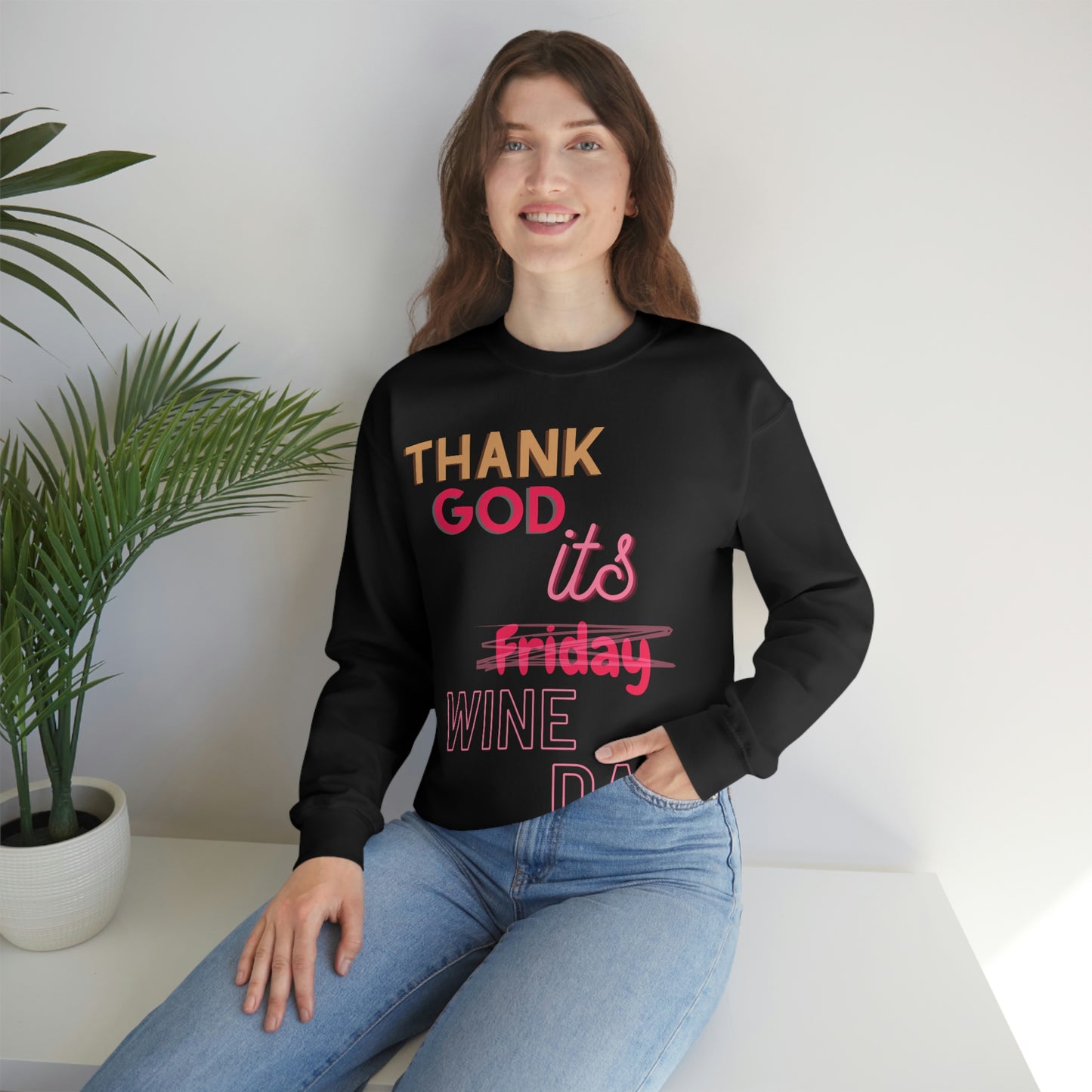 "Thank God" crewneck sweatshirt