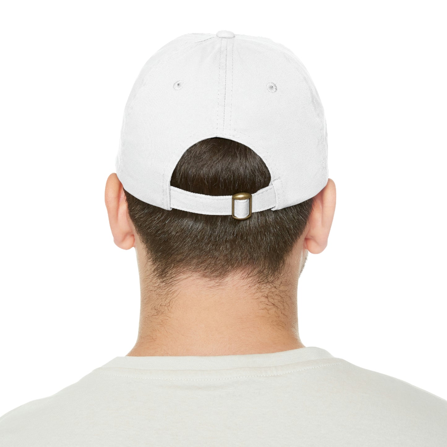 "W.P.S" PRINTED Dad Hat with Leather Patch