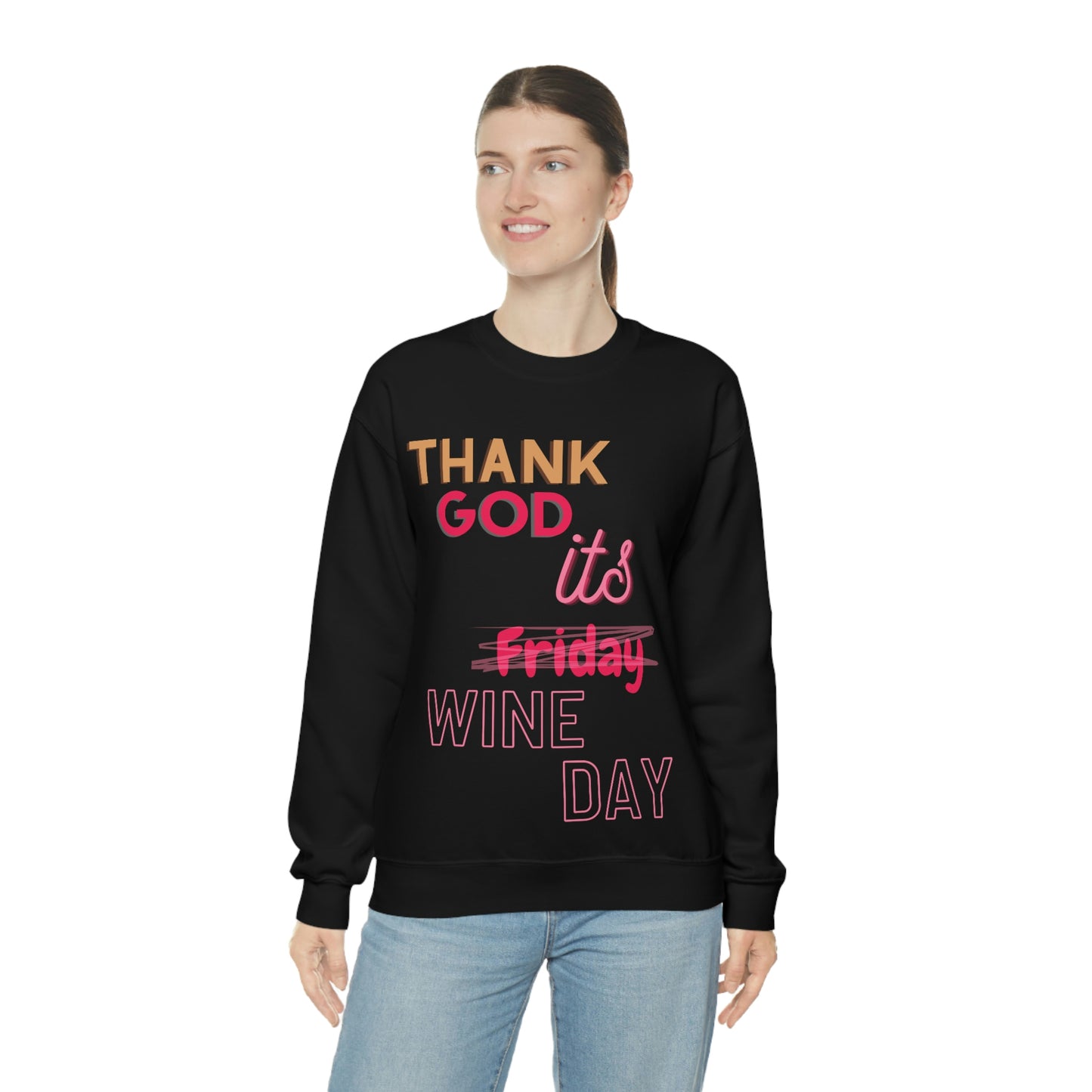 "Thank God" crewneck sweatshirt