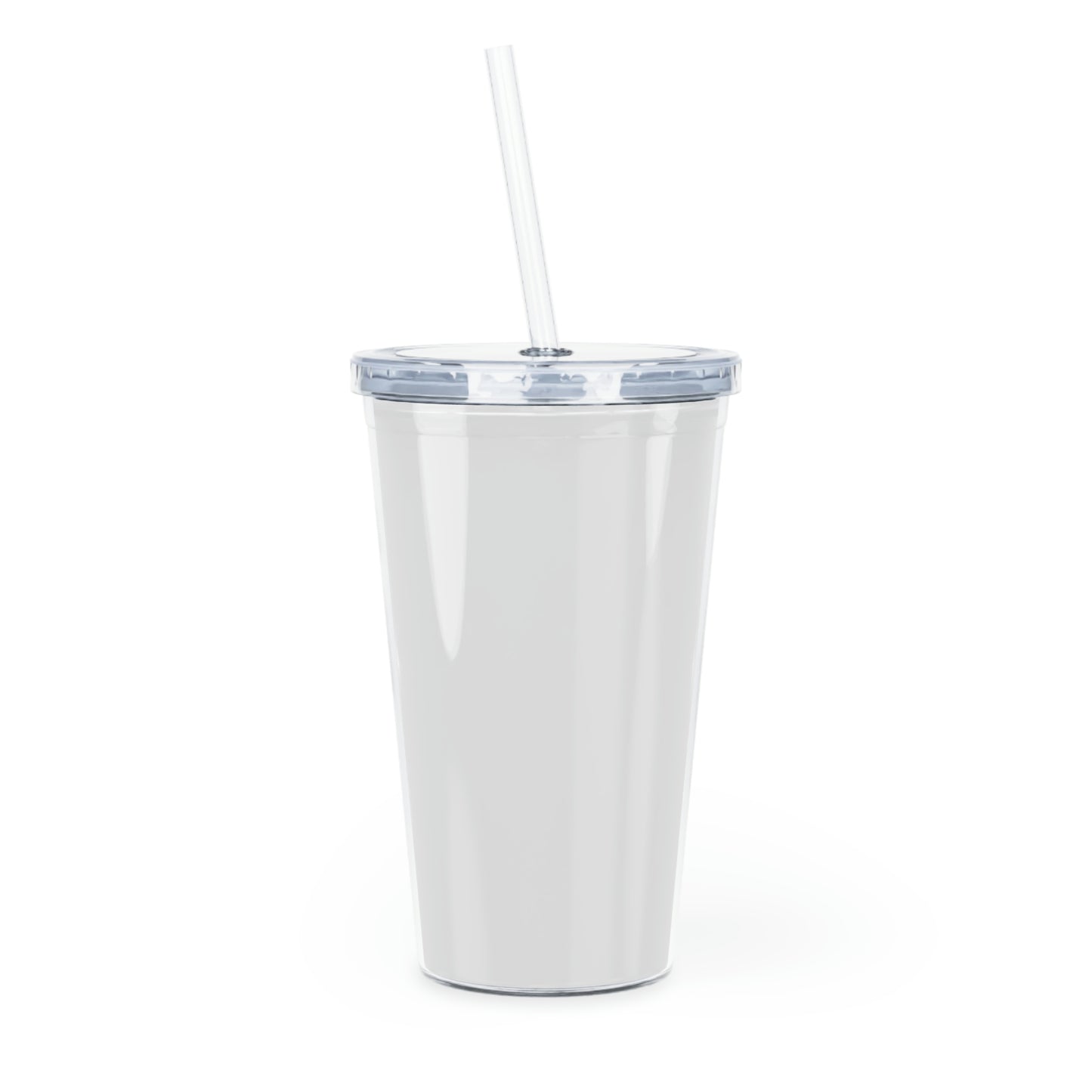 "Take it easy" Plastic Tumbler with Straw