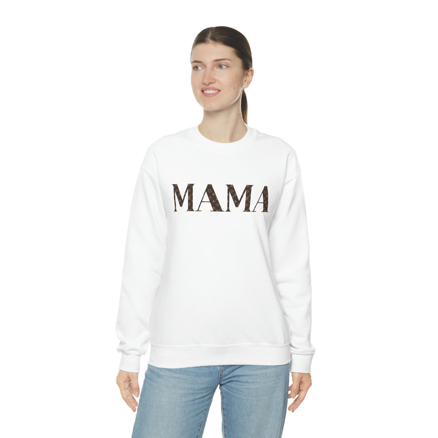 "MAMA" PRINTED Crewneck Sweatshirt