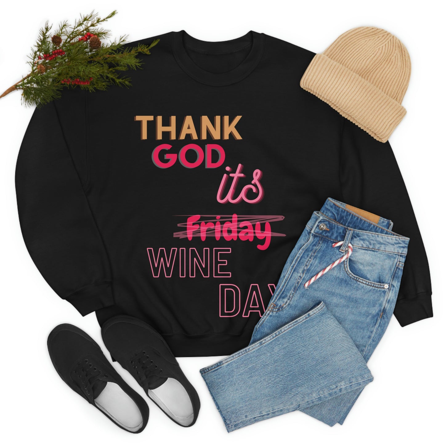 "Thank God" crewneck sweatshirt